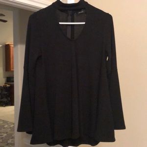 Karen Kane collared black sweater size M